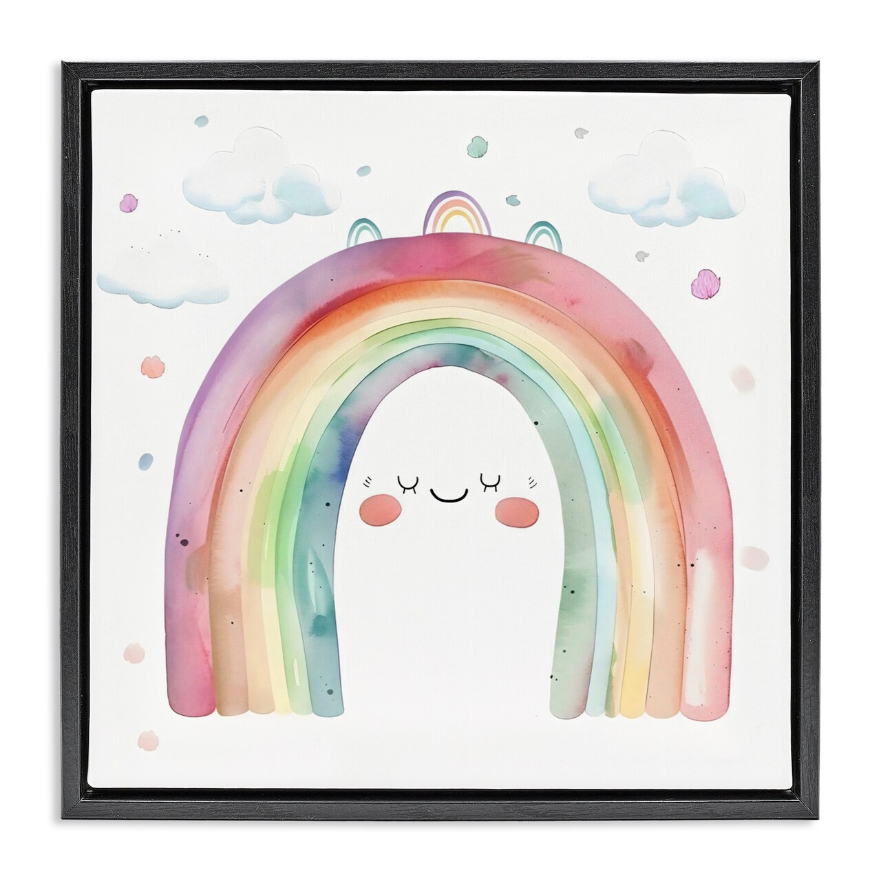 Stupell Industries Cute Smiling Rainbow Floating Frame, design by Creative Studio